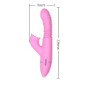 Der wiederaufladbare Klitorisstimulator vibriert und dreht sich, um das wasserdichte weibliche Sexspielzeug mit G-Punkt-Tabby zu lecken